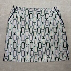 Golftini Geometric Chain Print Skort Skirt Golf Tennis Pickelball Size 6